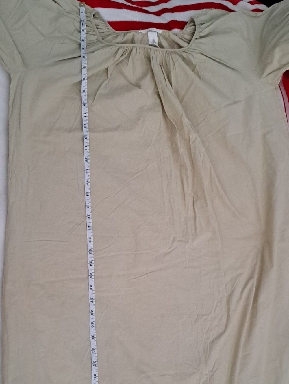 H&M Light Cream Long Sleeve Maxi Dress - Picture 10 of 10